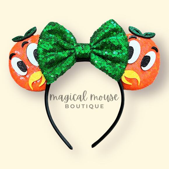 Orange Bird Minnie Ears | Walt Disney World-Inspired Mouse Ears Headband - Picture 1 of 5